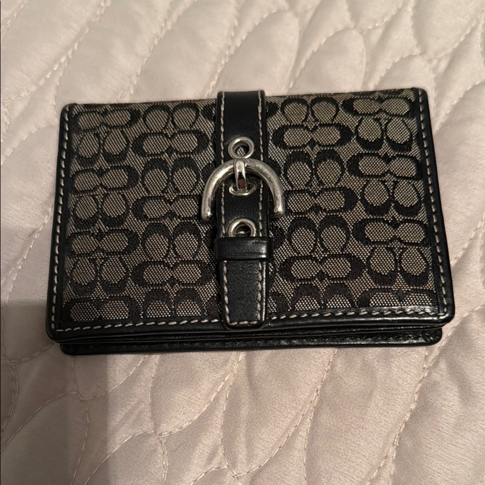 Coach Black and Gray Wallet